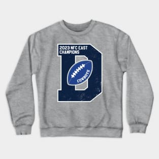 Big Bold Dallas Cowboys 2023 NFC East Champs Crewneck Sweatshirt